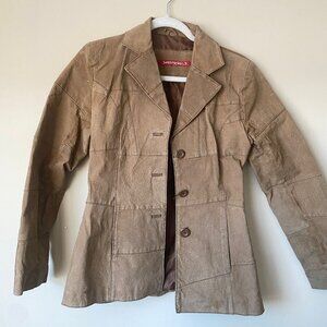 Jennyfer Women's Brown Leather Jacket